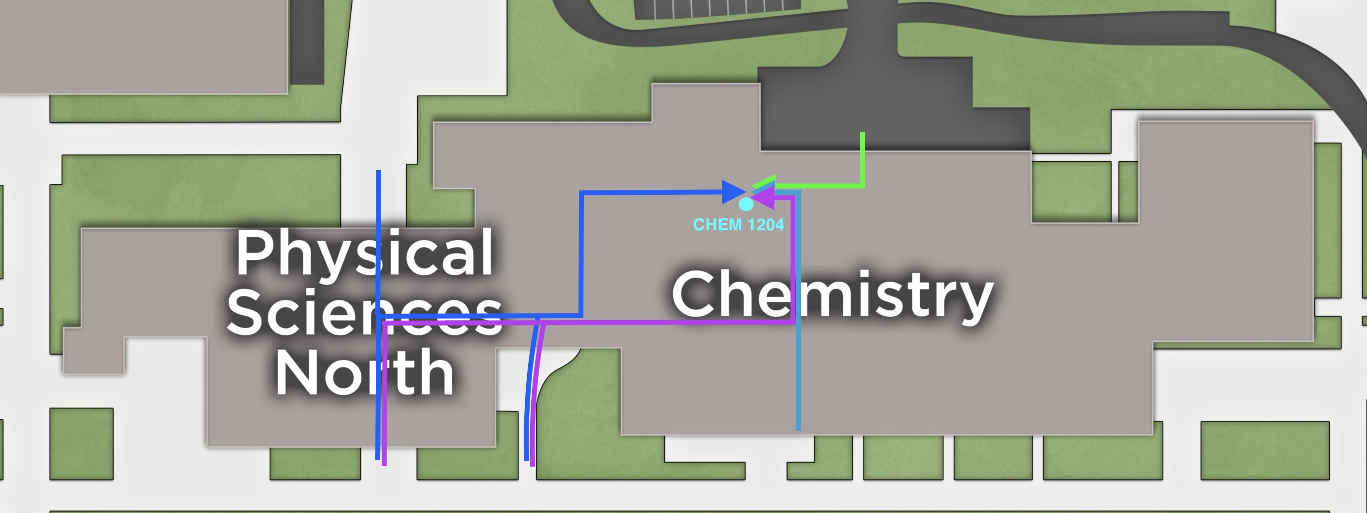 Module Departure Location Map